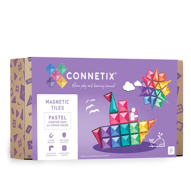 Magnetische tegels pastel - starterset (64st)