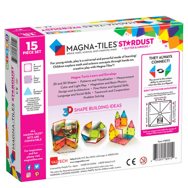 Magna Tiles Stardust (15 stuks)