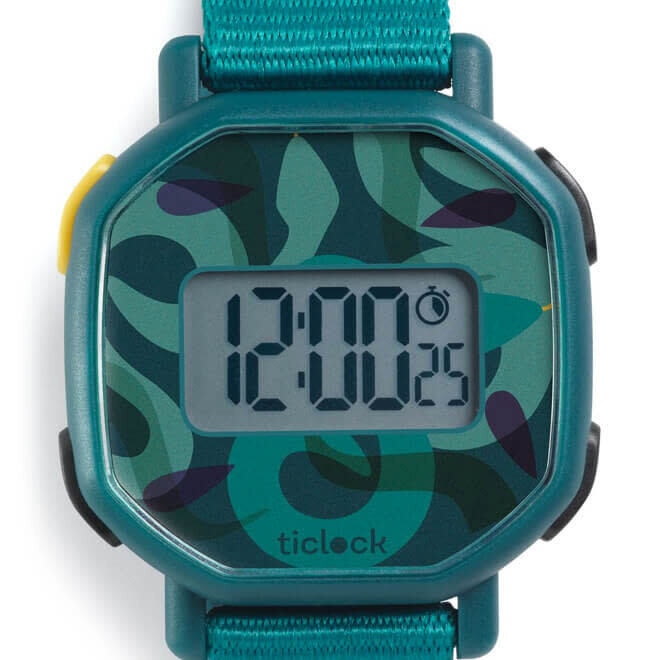 Djeco Digitale Horloge 'Green Snakes'