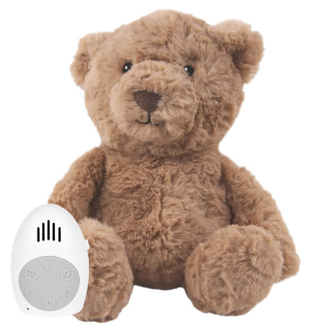 Knuffel beer met hartslag (bruin)
