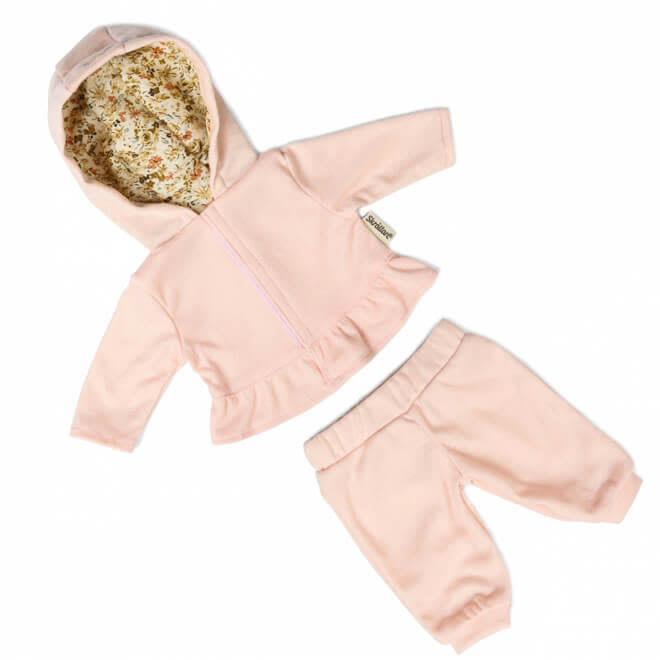 Skrallan Poppenkleding Joggingpak Roze