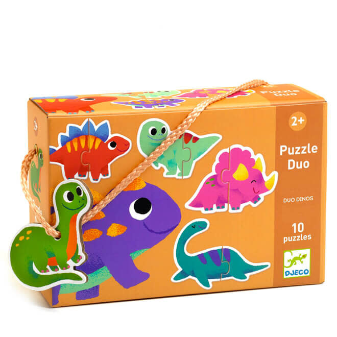 Puzzel duo dino’s 2+