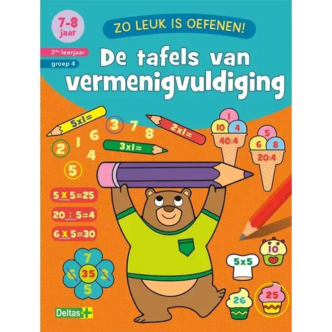 De tafels van vermenigvuldiging (7-8 jaar)