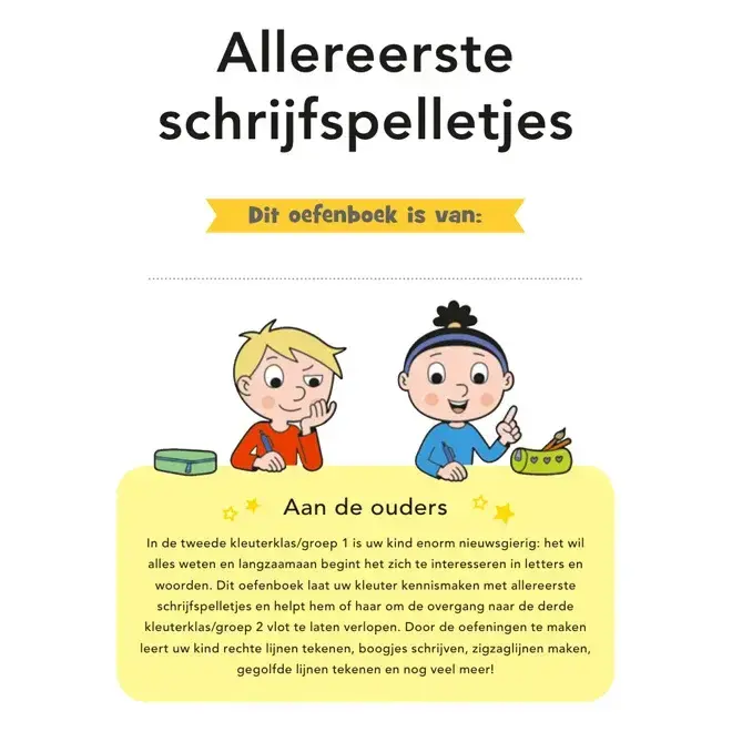 Zo leuk is oefenen! Allereerste schrijfspelletjes (4-5 jaar)