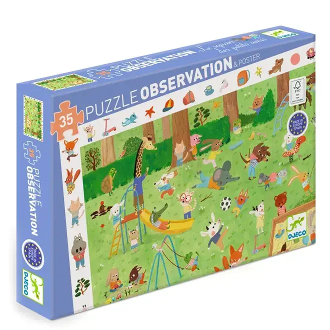 Puzzel & poster - Speeltuin (35st) 3+