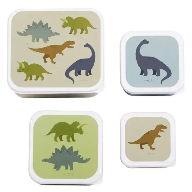 Lunch & snackdoosjes dino's (4st)