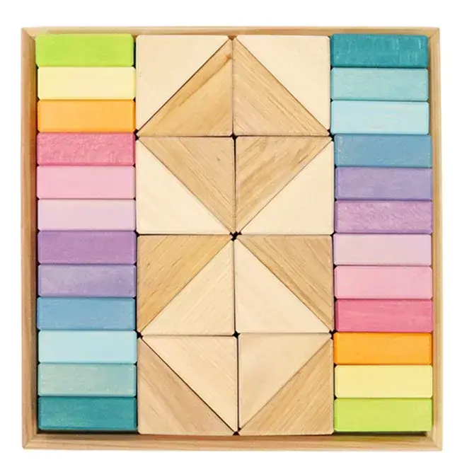 Bouwblokken pastel duo (40st)