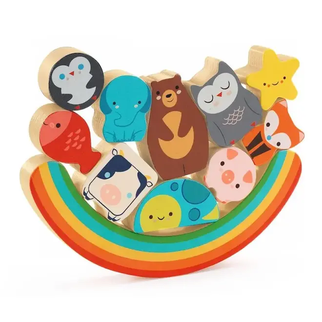 Puzzel & balans regenboog 18m+