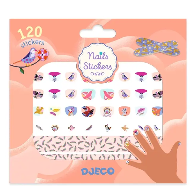 Djeco Nail Stickers - Boost (neon colours)