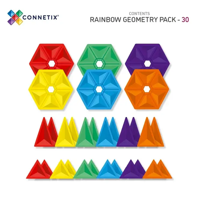 Connetix Rainbow Geometry Pack