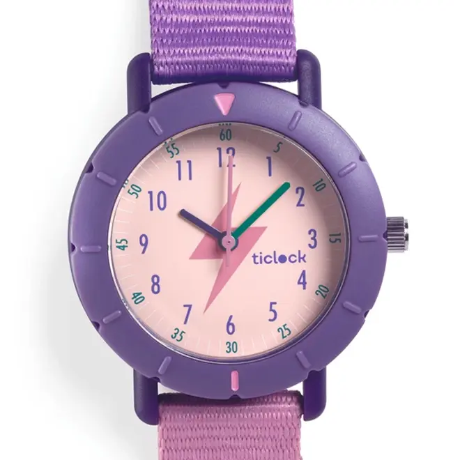 Djeco Horloge Purple Flash