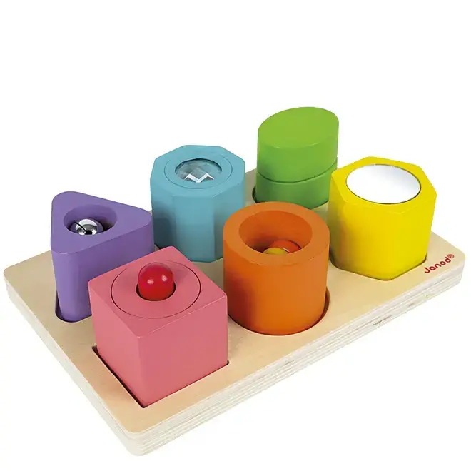 Vormen en geluiden puzzel 1+