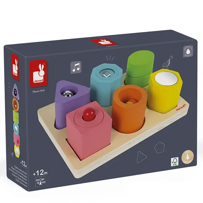 Janod Vormen & Geluiden Puzzel