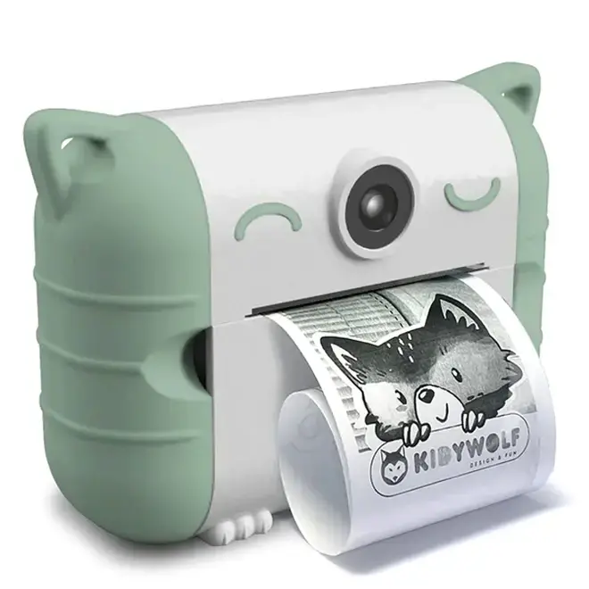 Camera met printer groen