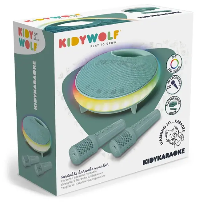 Kidywolf Karaoke Speaker & Microfoons