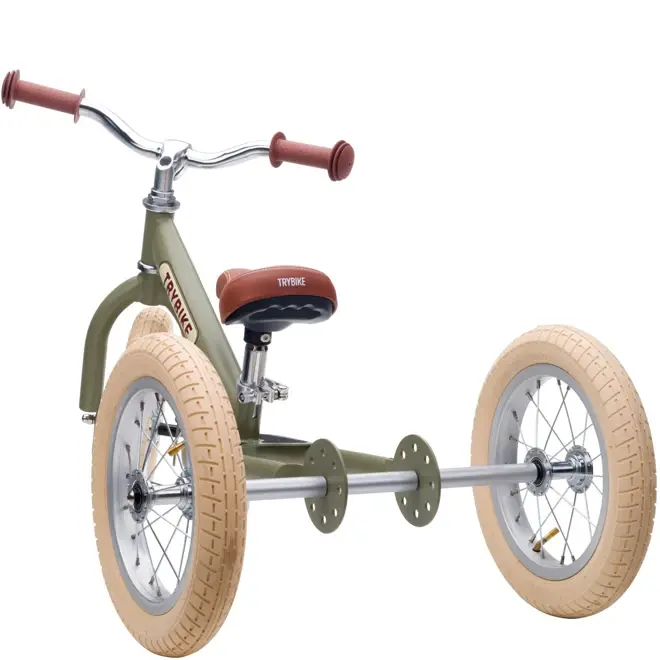 Trybike Groen | 2 in 1 Loopfiets