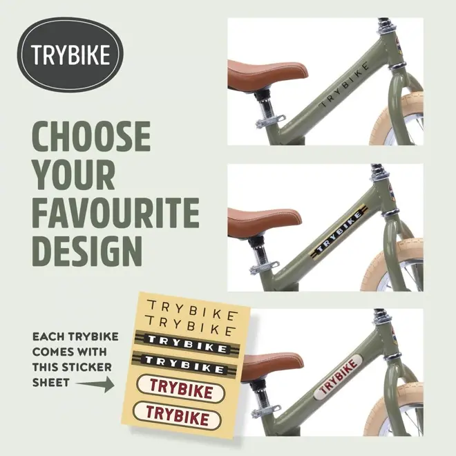 Trybike Groen | 2 in 1 Loopfiets