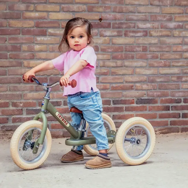 Trybike Groen | 2 in 1 Loopfiets