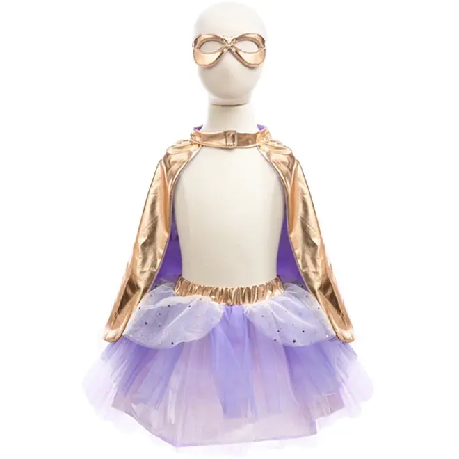 Great Pretenders Superheldin Verkleedset Lila/Goud