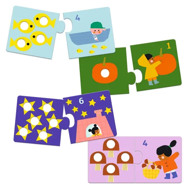Djeco Puzzel Duo - Eerste Cijfers