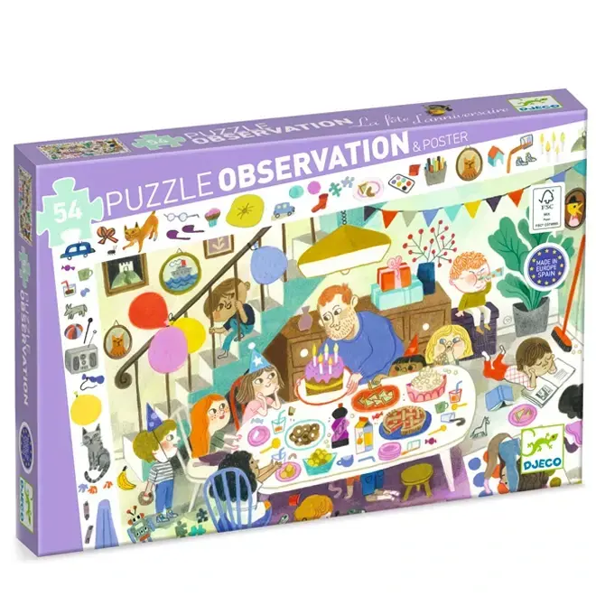 Puzzel verjaardagsfeest (54st) 4+