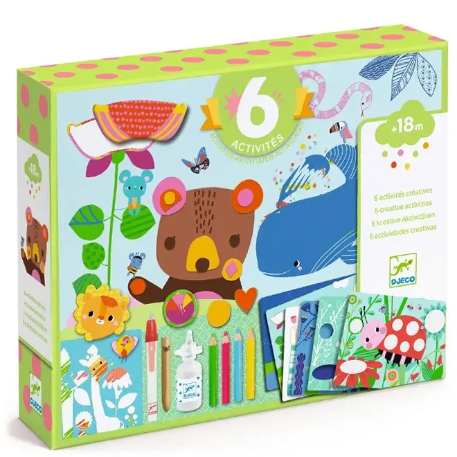 Knutseldoos 6 activiteiten - muis 18m+