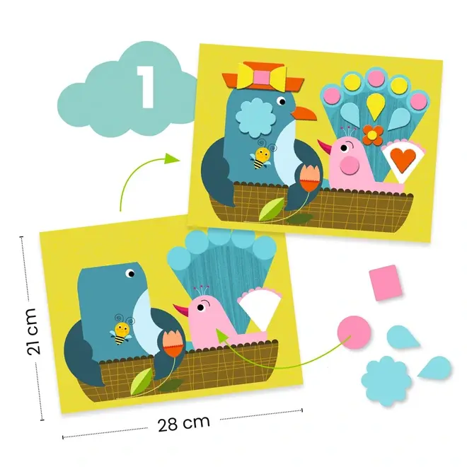 Djeco Knutseldoos 6 Activiteiten - Kat & Vriendjes