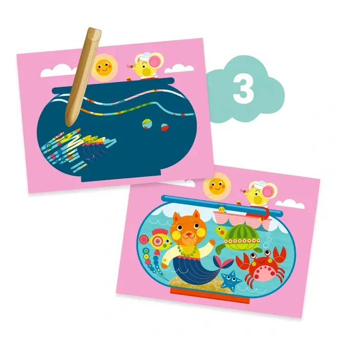 Djeco Knutseldoos 6 Activiteiten - Kat & Vriendjes
