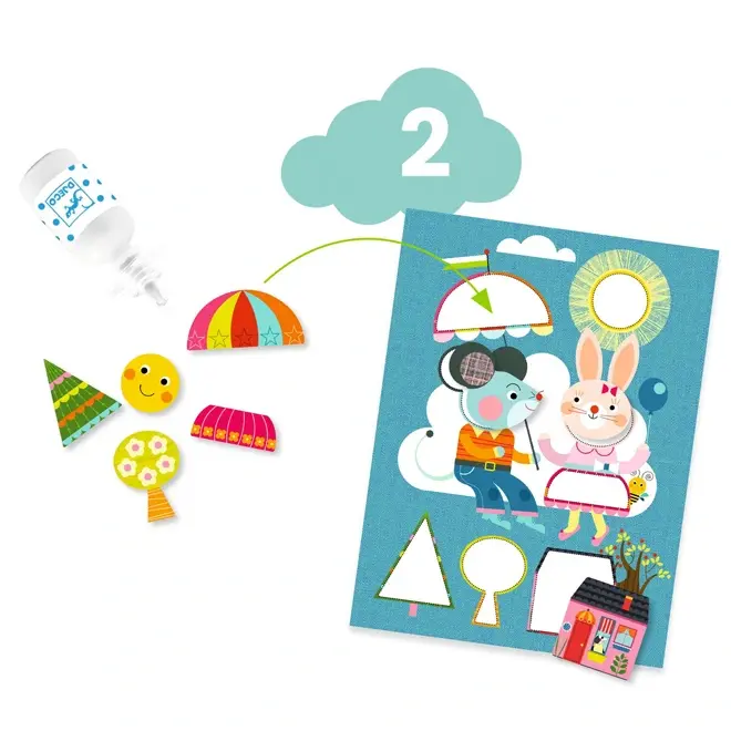 Djeco Knutseldoos 6 Activiteiten - Kat & Vriendjes