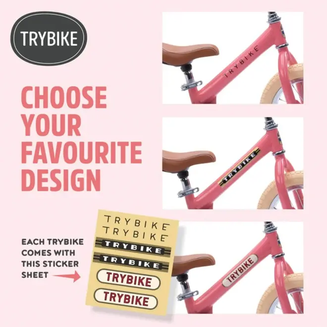 Trybike Roze Mat | 2 in 1 Loopfiets