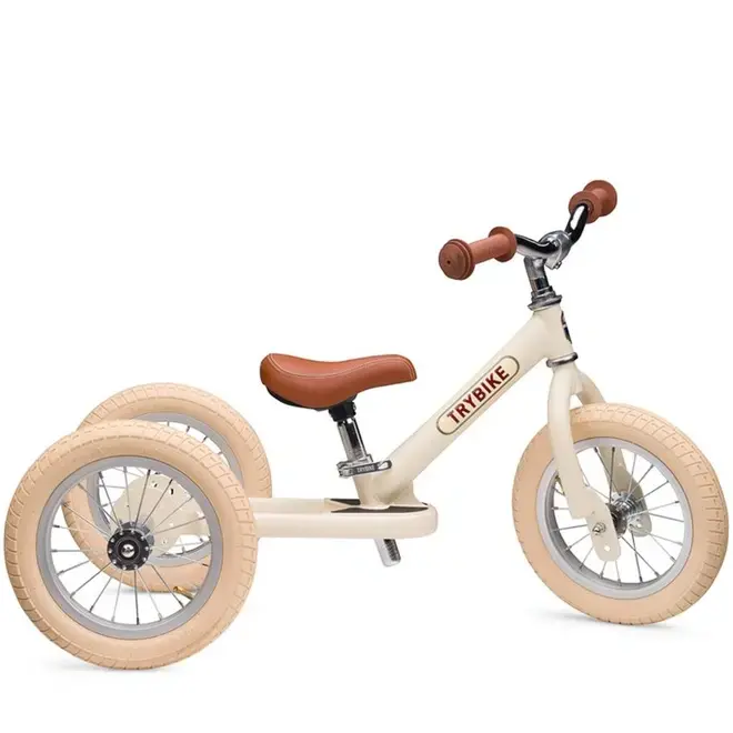 Loopfiets 2-in-1 mat crème