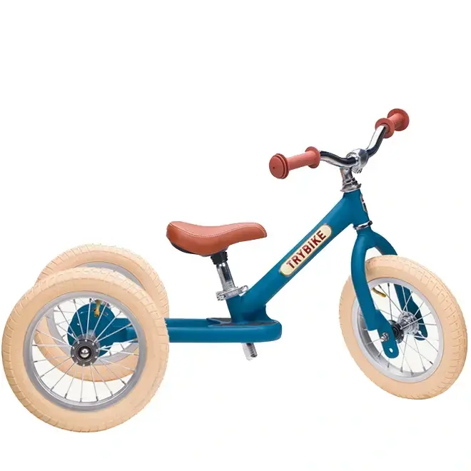 Loopfiets 2-in-1 mat blauw