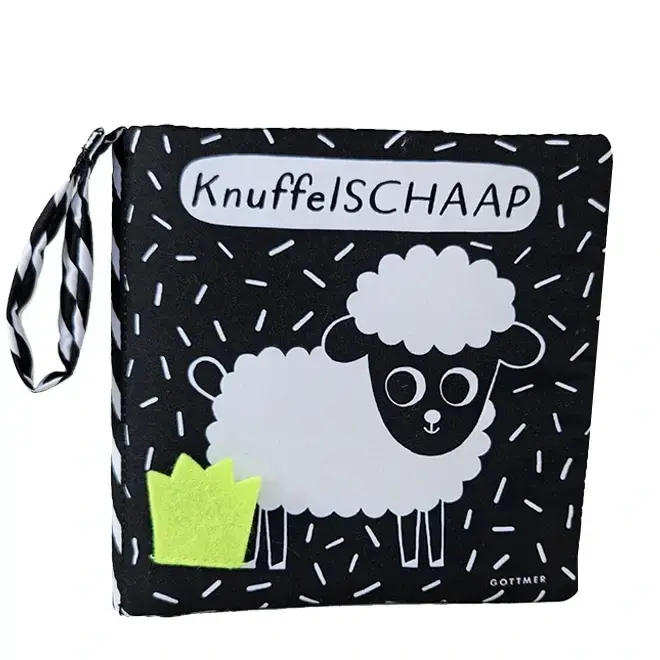 Knuffelschaap babyboek 3m+