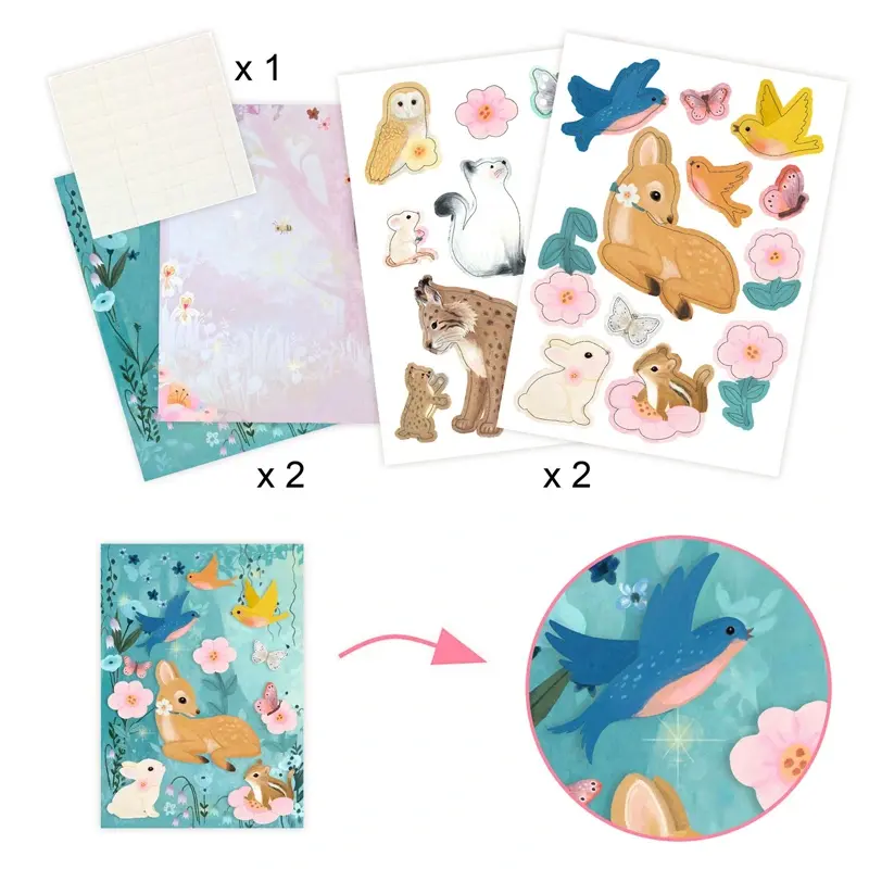 Djeco Fluffy Box - Knutseldoos met 6 Activiteiten