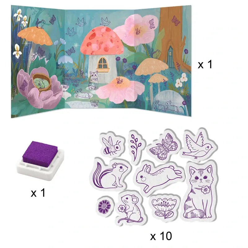 Djeco Fluffy Box - Knutseldoos met 6 Activiteiten