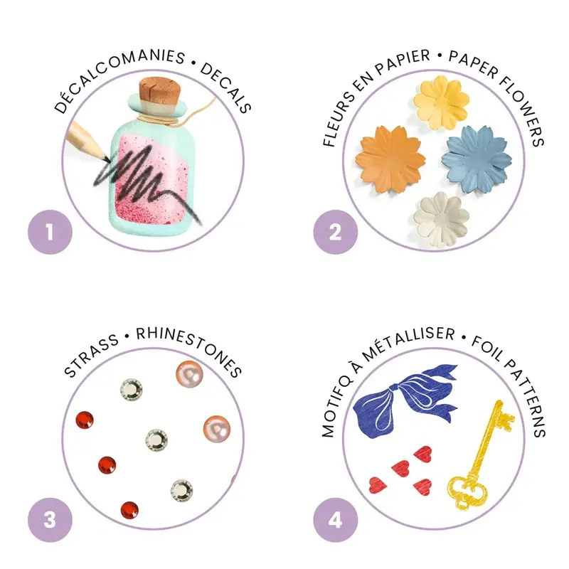 Djeco Collages versieren 'In Wonderland'