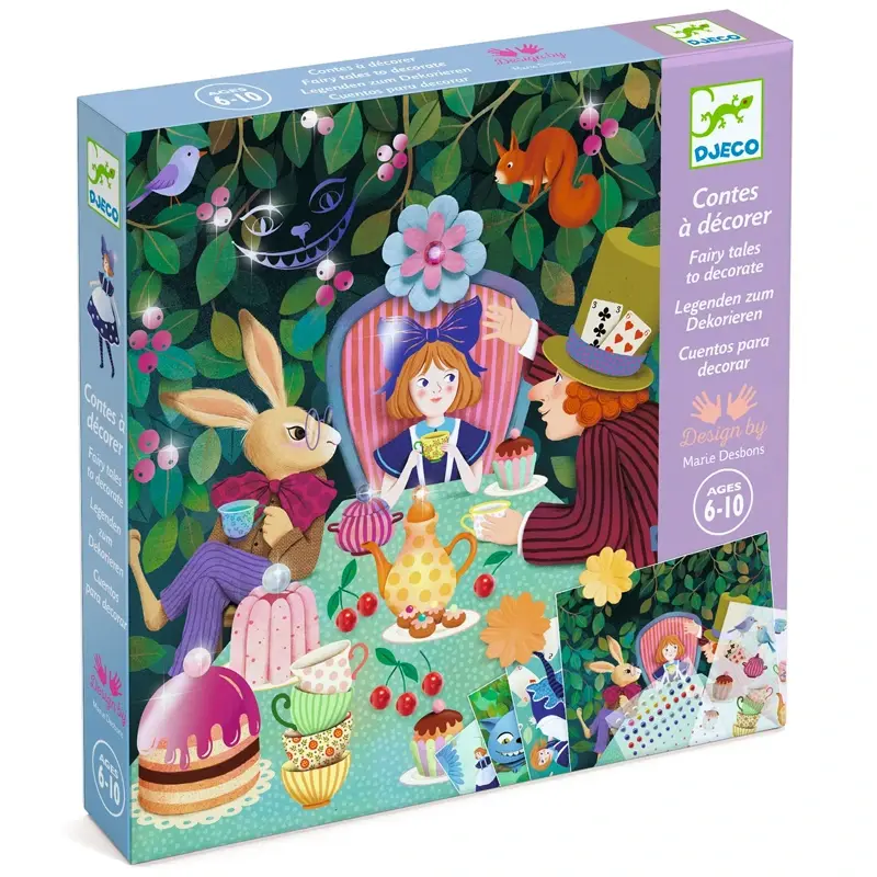 Djeco Collages versieren 'In Wonderland'