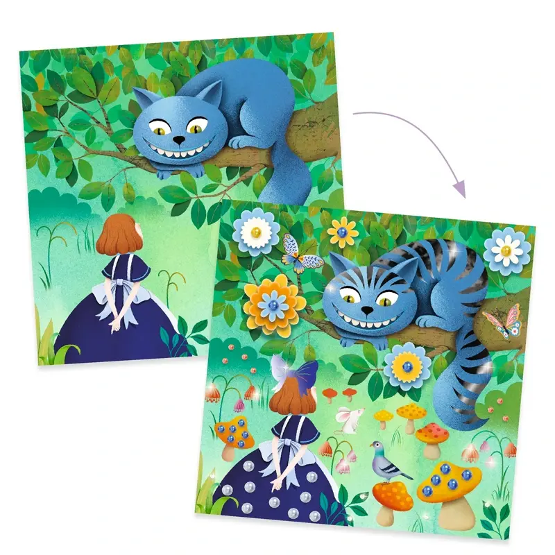 Djeco Collages versieren 'In Wonderland'
