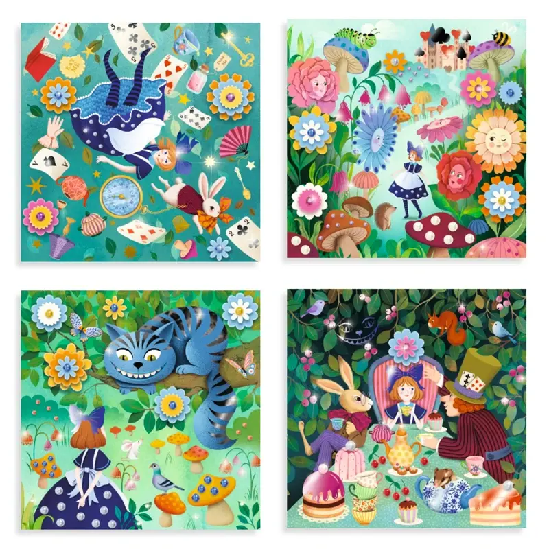 Djeco Collages versieren 'In Wonderland'