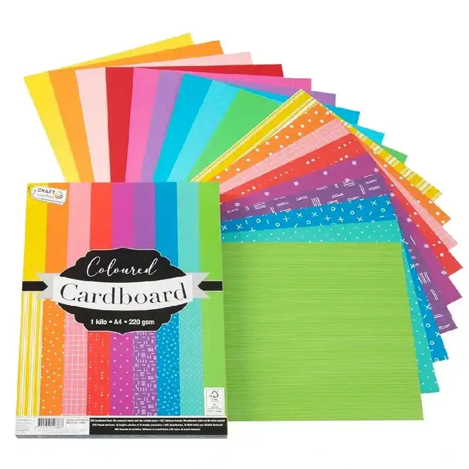 Karton gekleurd (1 kilo)