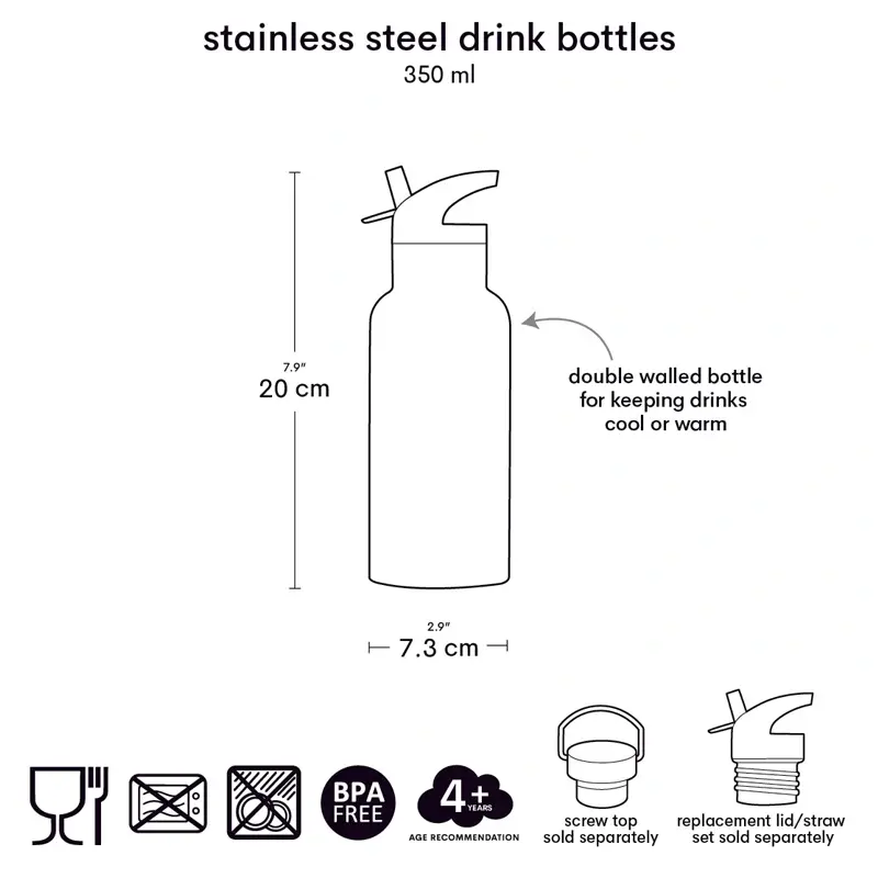 Drinkfles RVS Unicorn Dreams