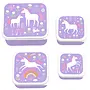 Lunch & Snack Box Set - Unicorn Dreams