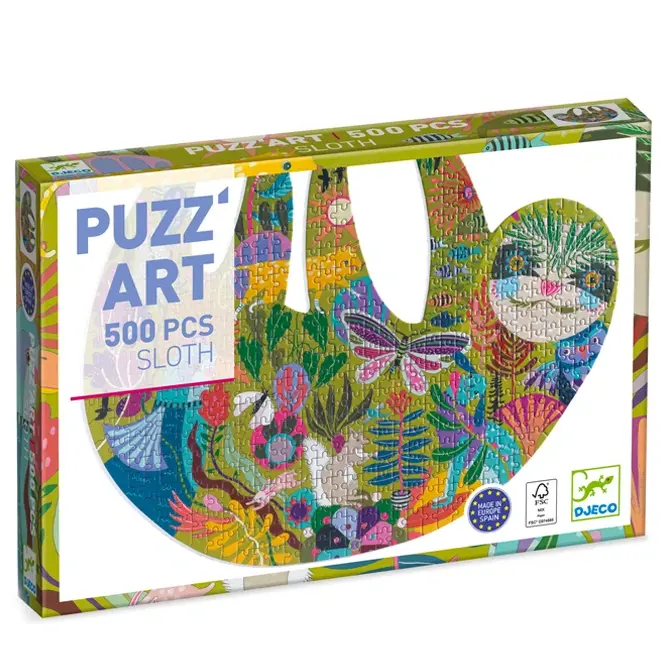 Djeco Puzzel 500 stukjes - Luiaard