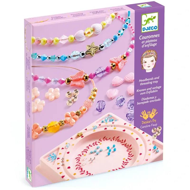 Djeco Diademen met kralen rijgen