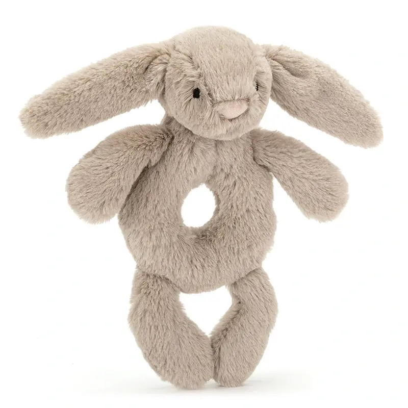 Jellycat Bashful Beige Bunny Ring Rattle