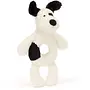 Jellycat Bashful Black & Cream Puppy Ring Rattle