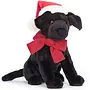 Jellycat Winter Warmer Pippa Black Labrador