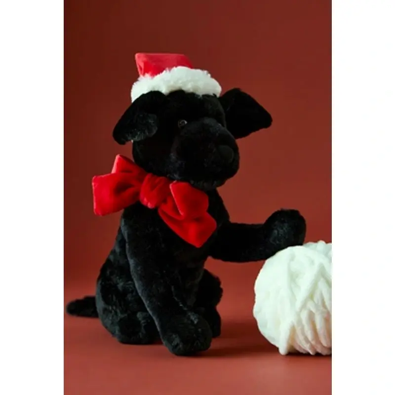 Jellycat Winter Warmer Pippa Black Labrador