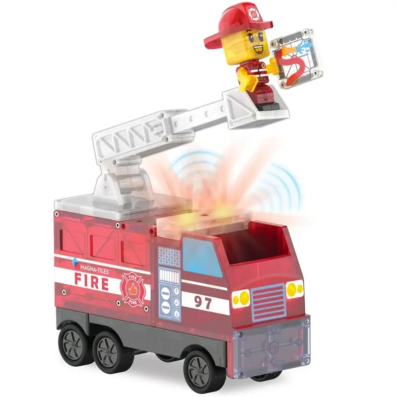 Magna-Tiles Fire Station