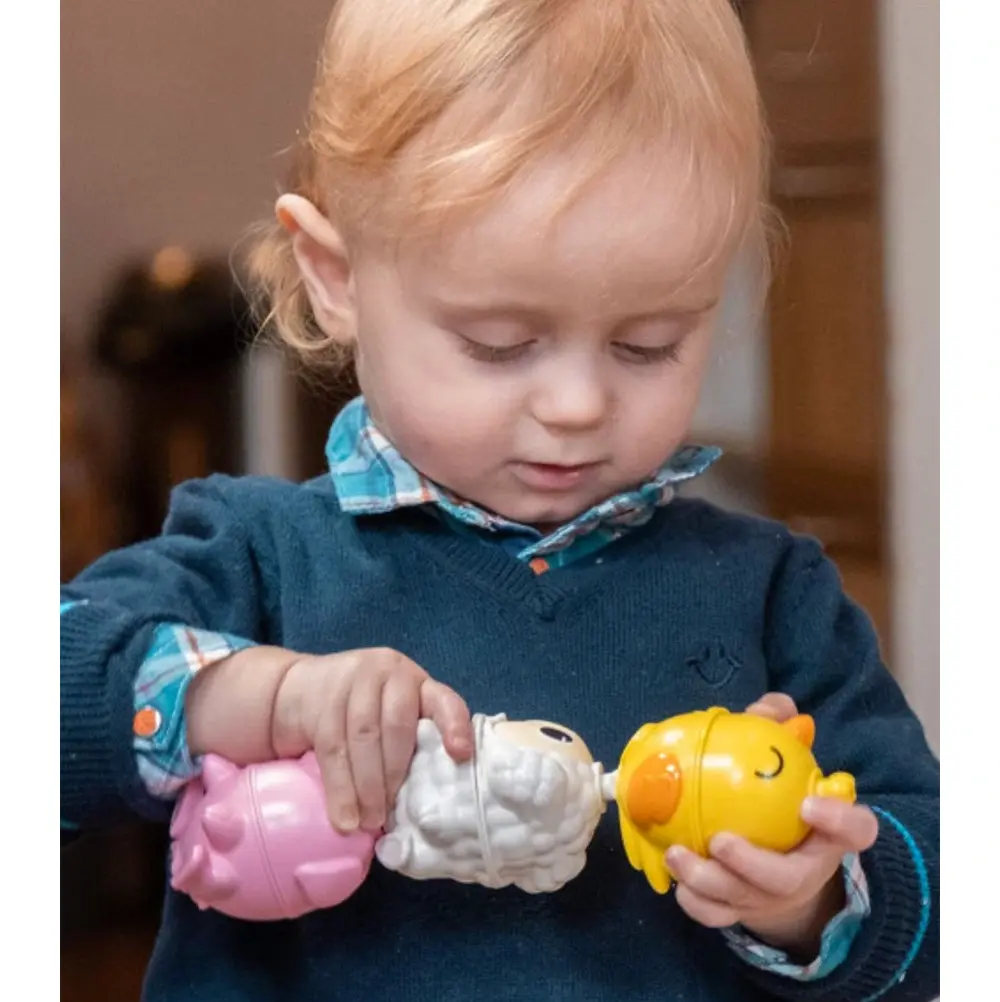 Lalaboom Boerderij Set - Educatieve Klikkralen (41 delig)